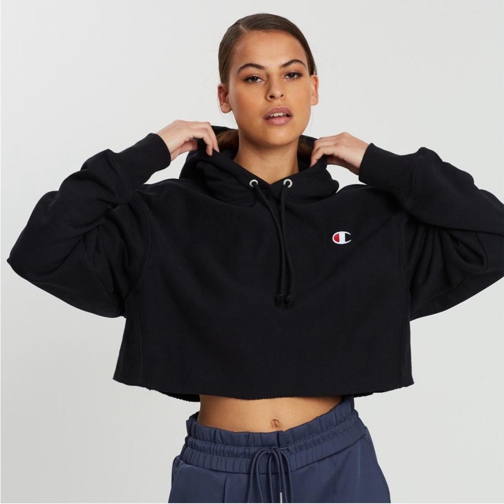 Women's Reverse Weave® C Logo Cropped Cut Off Pullover